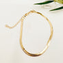 Megen Gabrielle Jewelry | 18K gold fill. gold fill. gold filled. Gold filled bracelet. 18K gold fill herringbone bracelet. braided herringbone bracelet. gold herringbone bracelet. women's herringbone bracelet. Herringbone bracelet stack. herringbone bracelet mens. herringbone bracelet gold.