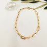 Megen Gabrielle Jewelry | 18k gold fill bracelet. gold fill bracelet. gold filled bracelet. gold bracelet. 18K gold fill paperclip chain. paperclip chain. paperclip chain bracelet. womens paperclip chain bracelet. 14k gold fill paperclip chain. paperclip chain 14k gold fill. paperclip chain for men. paperclip chain for women. womens paperclip bracelet.