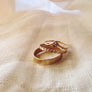 Megen Gabrielle Jewelry | 14K golf fill thick band ring, cigar band, petite cigar band, 14K gold fill ring, thick ring, thick gold ring, thick gold filled ring, thick stacking ring, thick band ring, stick band stacking ring, 14k gold fill ring, 14k gold fill jewelry.