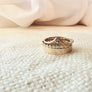 Megen Gabrielle Jewelry |Circles ring, Beaded stack ring, beaded ring, dainty beaded ring, small beaded ring, bead ring, dot ring, thin beaded ring. Dainty stacking ring, 14k gold fill stack ring, gold fill stacking ring, ring for stacking