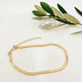 Megen Gabrielle Jewelry | 18K gold fill. gold fill. gold filled. Gold filled bracelet. 18K gold fill herringbone bracelet. braided herringbone bracelet. gold herringbone bracelet. women's herringbone bracelet. Herringbone bracelet stack. herringbone bracelet mens. herringbone bracelet gold.