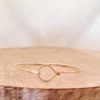 Megen Gabrielle Jewelry | 14k gold fill jewelry. 14k gold fill bangle, pearl bangle, pearl cuff, gold and pearl jewelry. Gold bangles, hammered bangle, handmade gold bangle