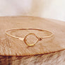 Megen Gabrielle Jewelry | 14k gold fill jewelry. 14k gold fill bangle, pearl bangle, pearl cuff, gold and pearl jewelry. Gold bangles, hammered bangle, handmade gold bangle