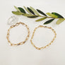 Megen Gabrielle Jewelry | 18k gold fill bracelet. gold fill bracelet. gold filled bracelet. gold bracelet. 18K gold fill paperclip chain. paperclip chain. paperclip chain bracelet. womens paperclip chain bracelet. 14k gold fill paperclip chain. paperclip chain 14k gold fill. paperclip chain for men. paperclip chain for women. womens paperclip bracelet.