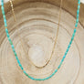 Turquoise Beaded Stone Necklace Megen Gabrielle Jewelry Megen Gabrielle Jewlery Studios, Handmade, real gemstone, Turquoise Wrap Bracelet and Necklace