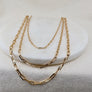 Dainty Layering Chains, Gold filled layering chains, gold filled jewelry, Santa Cruz Handmade Jewelry  jewelry ,Megen Gabrielle Jewelry Megen Gabrielle Jewlery Studios, Handmade, real gemstone jewelry, layering chains, non tangling chains,