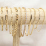Megen Gabrielle Jewelry | 18K gold filled bracelets. 18k gold filled. gold filled bracelets. gold chains. gold bracelet chain,. Gold bracelet. gold bracelets for women. gold chains for women. vintage gold bracelet. gold bracelettes for women. gold bracelet for women. 14K gold bracelet. paperclip bracelet. herringbone bracelet. herringbone chain.
