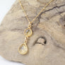 Megen Gabrielle Jewelry | Floating Pearl Necklace | Gold filled Pearl Jewelry | Handmade Pearl Jewelry | Citrine Necklace | Gold Citrine Necklace