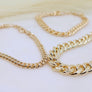 Megen Gabrielle Jewelry | 18k gold fill bracelet, gold fill bracelet, gold filled bracelet. women's gold bracelet. 18k gold filled bracelet cuban. 18k gold filled bracelet curb chain. womens gold bracelet. mens gold bracelet. gold bracelet for ladies. curb chain bracelet. Cuban chain bracelet. curb chain vs cuban link. mens gold chain. mens cuban chain bracelet. womens cuban chain bracelet. diamond cut cuban miami chain