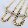 Megen Gabrielle Jewelry | Curb Chain necklace. gold fill necklace, 18k gold fill necklace, gold filled necklace, 18k gold fill necklace, Curb chain 18k gold fill. curb chain 14k gold fill. curb chain necklace. cuban chain necklace. curb chain necklace gold. Cuban chain necklace. womens gold chain necklace. Thick curb chain necklace. Thin curb chain necklace. Thick cuban chain necklace. thin cuban chain necklace.