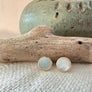 Megen Gabrielle Jewelry | 14k gold fill and sterling silver opal stud earrings, with real opal. Opal earrings. Natural opal earrings. Stud earrings. stud earrings for women. womens earrings opal. opal stud earrings gold. womens opal studs silver. naturla opal stud earrings. real opal earrings. quality opal earrings. gifts for women. gifts for mom. gifts for women. gifts for girlfriend. git ideas for your girl friend.