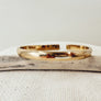 Megen Gabrielle Jewelry | The everyone adjustable cuff in sterling silver, 14K gold fill, and 14K rose gold fill. open cuff for adjustability.