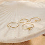 Megen Gabrielle Jewelry |Circles ring, Beaded stack ring, beaded ring, dainty beaded ring, small beaded ring, bead ring, dot ring, thin beaded ring. Dainty stacking ring, 14k gold fill stack ring, gold fill stacking ring, ring for stacking, Heart ring, Heart Stacking ring, Gold heart ring