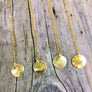 Gold Disk Necklace | Turquoise Blue Design Co.