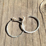 The Everyday Hand Forged Round Hoops | Turquoise Blue Design Co.