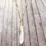 Clear Quartz Crystal Necklace