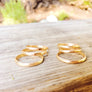 Megen Gabrielle Jewelry | Handmade thick gold band rings