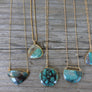 Turquoise Beaded Stone Necklace Megen Gabrielle Jewelry Megen Gabrielle Jewlery Studios, Handmade, real gemstone, Turquoise Wrap Bracelet and Necklace