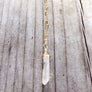 Clear Quartz Crystal Necklace