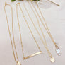 Everyday Hammered Circle Disk Necklace