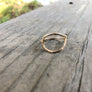 Megen Gabrielle Jewelry | 14K gold fill handmade ring. Handmade circle ring.