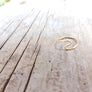 Wave shaped 14k gold fill stacking ring. Dainty ring style.