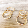 Megen Gabrielle Jewelry | Handmade thick gold band rings