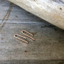 Megen Gabrielle Jewelry | 14K gold filled bar earrings. gold filled earrings. gold earrings. bar stud earrings, bar earrings, 14k gold filled bar studs. gold filled bar. gold filled simple earrings
