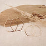 Megen Gabrielle Jewelry | Handmade Hexagon Hoops
