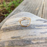 Megen Gabrielle Jewelry | 14K gold fill handmade ring. Handmade circle ring.