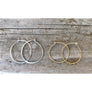 Everyday Hand Forged Hoops- Geometric Shapes