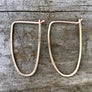 Everyday Hand Forged Hoops- Geometric Shapes