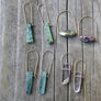 Megen Gabrielle Jewelry | Minimal gemstone hoop earrings. U shaped gemstone hoop earrings. arch shaped hoop earrings. gemstone arch hoop earrings. gemstone arc hoop earrings. gemstone earrings. gemstone hoops. natural gemstone hoop earrings. natural gemstone hoop earrings with arch. 14k gold fill gemstone earrings. sterling silver earrings. arch hoop earrings. arched earrings. gold fill arch earrings.