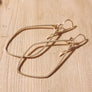 Diamond Shaped Hoop Earring