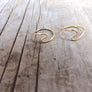 Wave shaped 14k gold fill stacking ring. Dainty ring style.