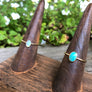 Megen Gabrielle Jewelry | Opal ring, turquoise ring. 14K gold fill opal ring, 14K gold full turquoise ring. Natural stone rings. Sterling silver opal ring, sterling silver turquoise ring. gemstone stacking rings. 14k gold fill stacking ring