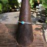 Megen Gabrielle Jewelry | Sterling silver stacking rings. silver stacking rings. sterling silver stack rings. sterling silver gemstone stack rings. silver gemstone stacking rings. sterling stacking rings for womne. silver gemstone stacking rings for ladies. dainty stacking rings for women, turquoise and silver stacking rings. turquoise stacking rings. dainty silver turquoise stacking rings