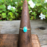 Megen Gabrielle Jewelry | Opal ring, turquoise ring. 14K gold fill opal ring, 14K gold full turquoise ring. Natural stone rings. Sterling silver opal ring, sterling silver turquoise ring.