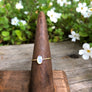 Megen Gabrielle Jewelry | Opal ring, turquoise ring. 14K gold fill opal ring, 14K gold full turquoise ring. Natural stone rings. Sterling silver opal ring, sterling silver turquoise ring.