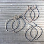 V shaped hoop earrings