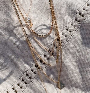 Rainbow Moonstone Drop Necklace