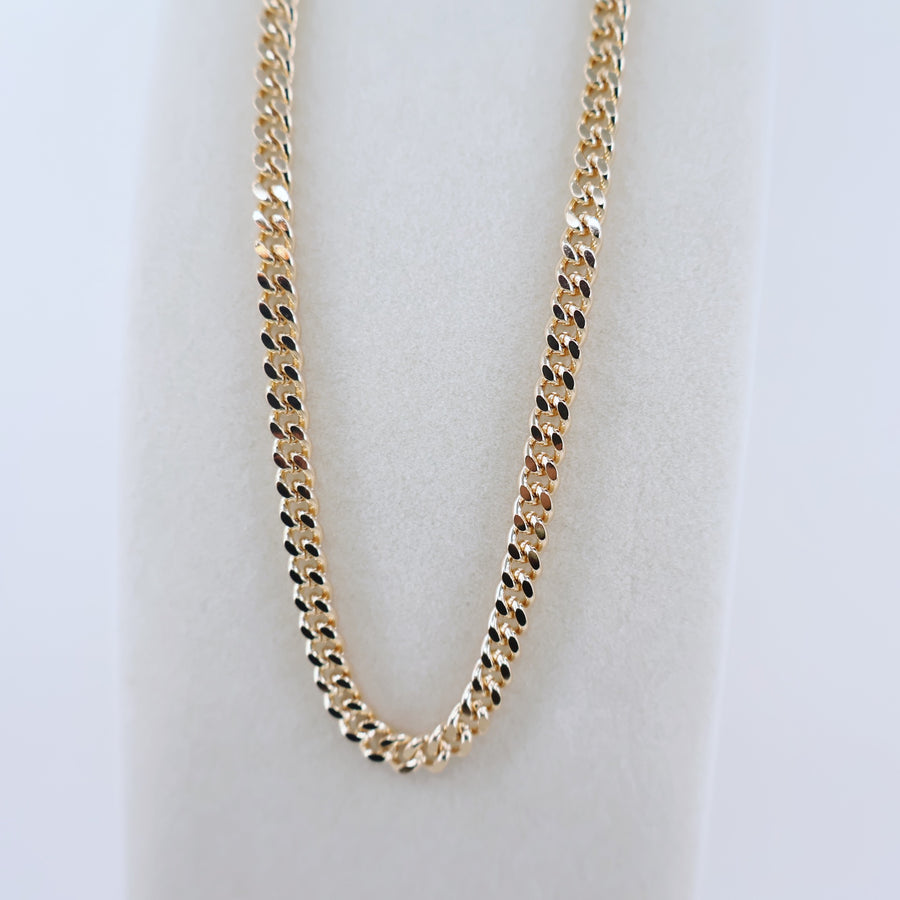 Megen Gabrielle Jewelry | Curb Chain necklace. gold fill necklace, 18k gold fill necklace, gold filled necklace, 18k gold fill necklace, Curb chain 18k gold fill. curb chain 14k gold fill.  curb chain necklace. cuban chain necklace. curb chain necklace gold. Cuban chain necklace. womens gold chain necklace. Thick curb chain necklace. Thin curb chain necklace. Thick cuban chain necklace. thin cuban chain necklace.