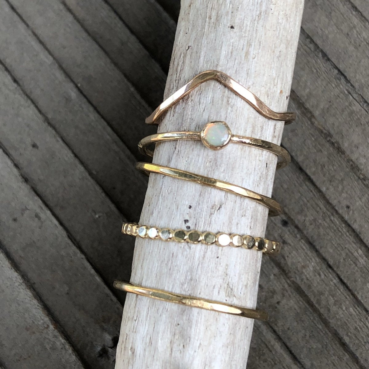 Classic Thin Band Stacking Rings| Megen Gabrielle Jewelry Studios