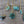 chrysocolla necklace, circle shape, tear drop shape, triangle shape, and organic shaped chrysocolla. Megen Gabrielle Jewlery Studios, Handmade, real gemstone