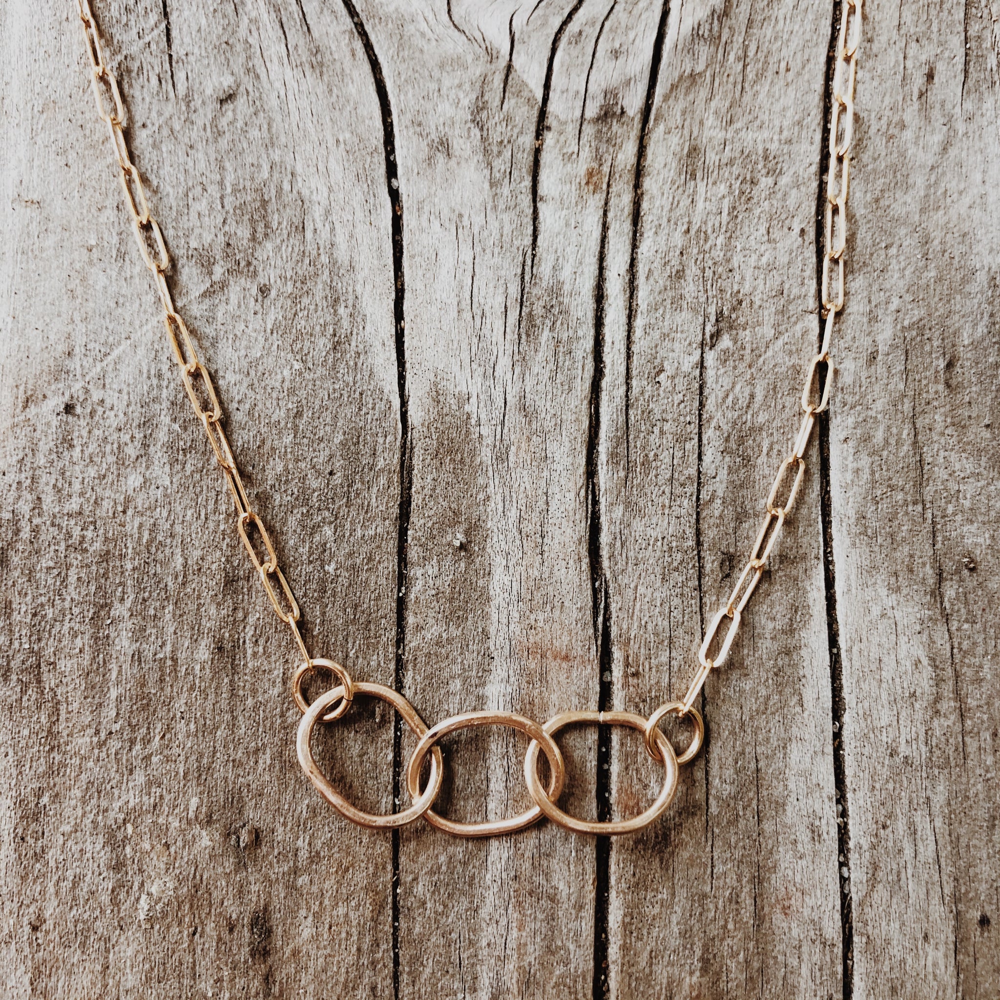 Sterling Silver Three Circle Necklace — Van Sipma Jewelers