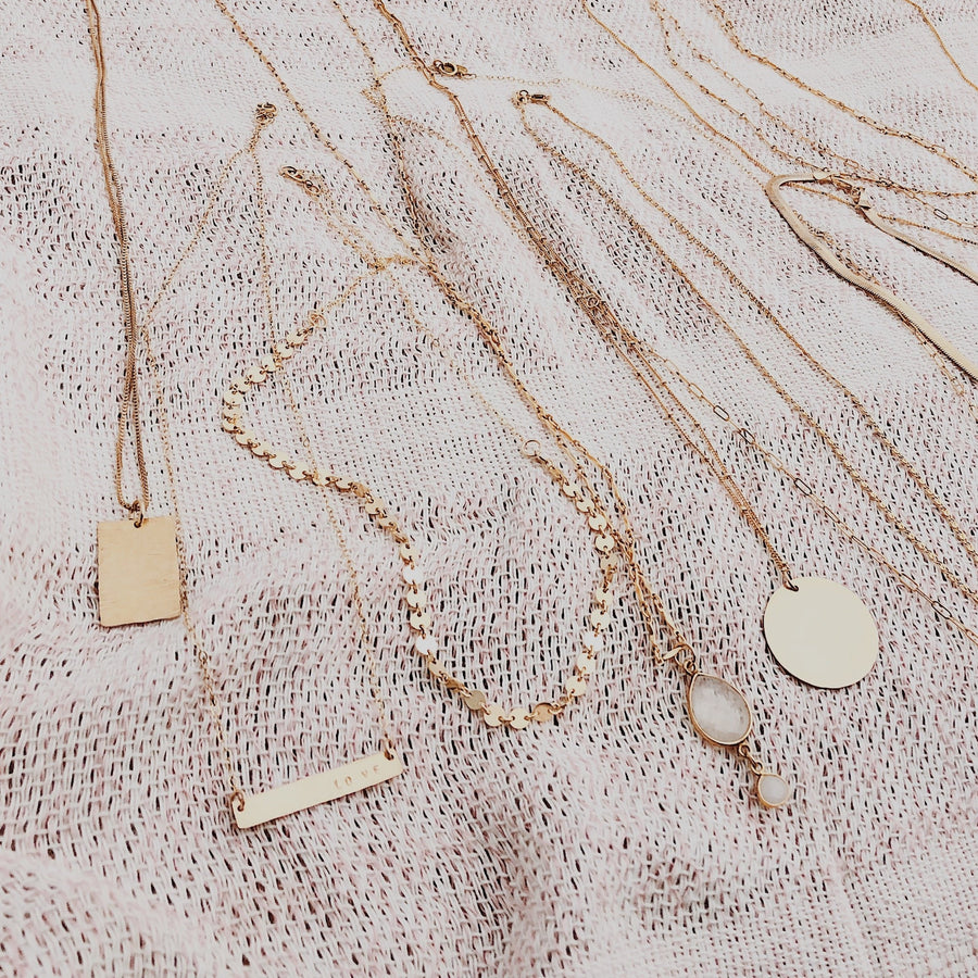 Moonstone Drop Pendant Necklace | Megen Gabrielle Jewelry
