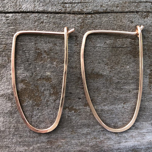 Everyday Hand Forged Hoops- Geometric Shapes
