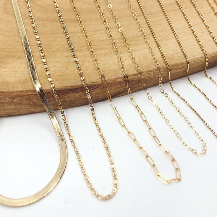 Dainty Layering Chains | 14K Gold-Filled